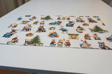 Lade das Bild in den Galerie-Viewer, 3) Weihnachtsplatzset Tiere