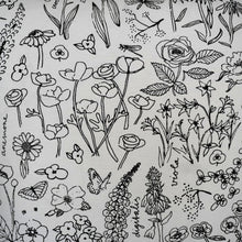 Lade das Bild in den Galerie-Viewer, Schwarz weiß Kissen Blumen