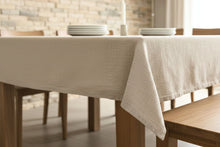 Lade das Bild in den Galerie-Viewer, Beiger Leinentischläufer