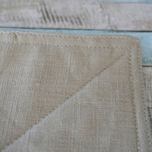 Lade das Bild in den Galerie-Viewer, Beiger Leinentopflappen
