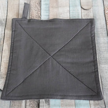 Lade das Bild in den Galerie-Viewer, Topflappen grau Leinen