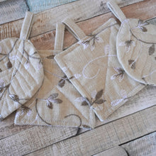 Lade das Bild in den Galerie-Viewer, Untersetzer Glas Leinen